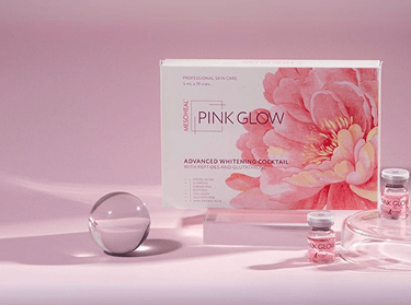 Pink Glow Hero Background Mobile